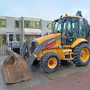 Volvo BL 61 + graaf laad combinatie backhoe loader lader