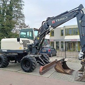 Terex TW 85 bagger excavator 8,5T + engcon tilt rotator