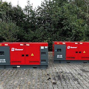 Bauer 69 KVA aggregaat