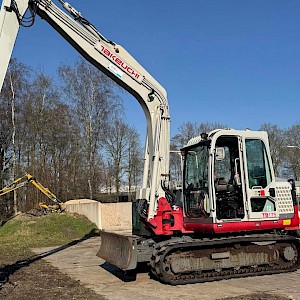 Rupskraan Takeuchi, TB175 Hydraulic Excavator met Herder maaibalk, bouwjaar 2011