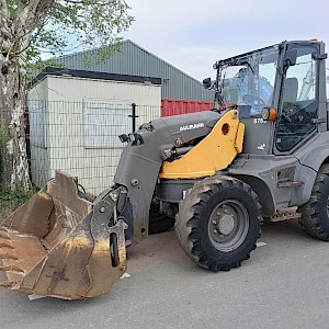 Ahlmann AS 700 wiellader shovel loader lader bak+vorken