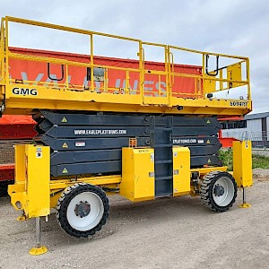GMG 6094-RT schaarhoogwerper platform hi lift 18 m CE
