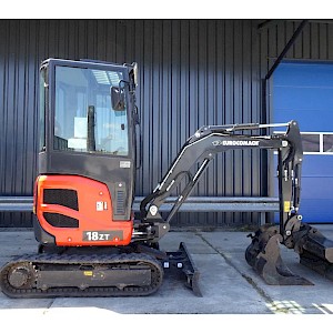 Eurocomach 18ZT minikraan Weinig uren