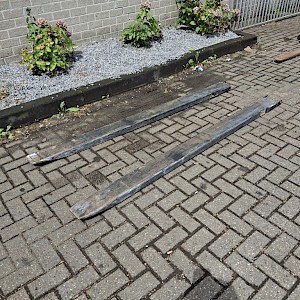 Verlenglepels gebruikt overschuiflepels verlengkokers heftruck