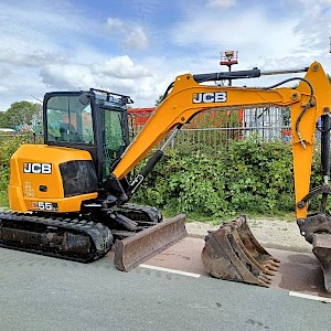 JCB 55 Z-1 midigraver 5 ton excavator bagger graafmach