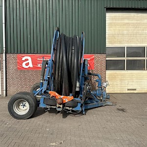 Haspel met eigen pomp irrigation machine