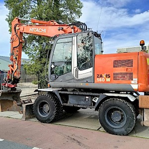 Hitachi ZX 140 W-3 mobiele graafmachine mobile excavator