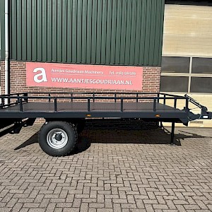 Bakkenwagen voor achter een kraan/shovel flatbed trailer