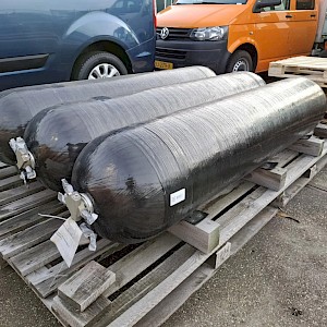 3x Composiet gecomprimeerde waterstofcilinder Worthington Industries -