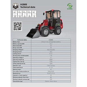 Heracles H280E pro shovel Nieuw!