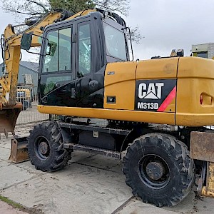 CAT M 313 D mobile excavator bagger graafmachine 15T