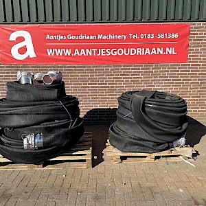 6x 40 meter 6'' pers slang - Nieuw irrigation hose