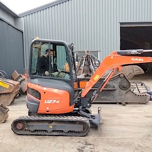Kubota U27 u, bj 2019, 4,433 uur