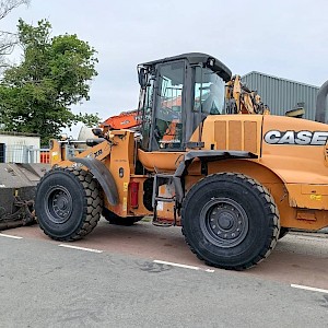 CASE 721 F shovel wiellader loader airco