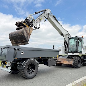 Te koop: Midejo bakkenwagen / bakken kieper achter kraan