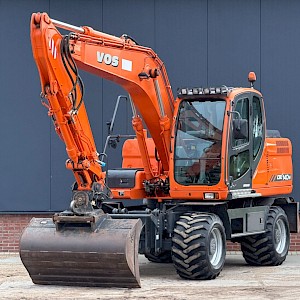 Doosan DX140W Mobiele Graafmachine Kraan