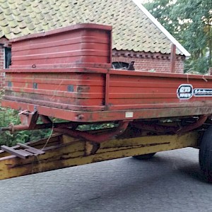 Mestwagen zonder haspel, met slechte bodem