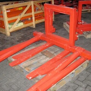 Combi balendrager en palletvork pallet fork